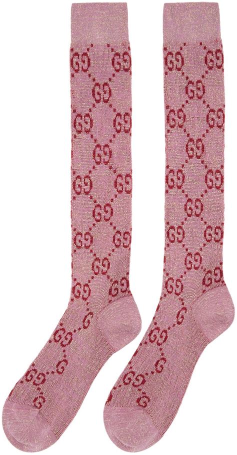 pink and black gucci socks|grey and pink gucci socks.